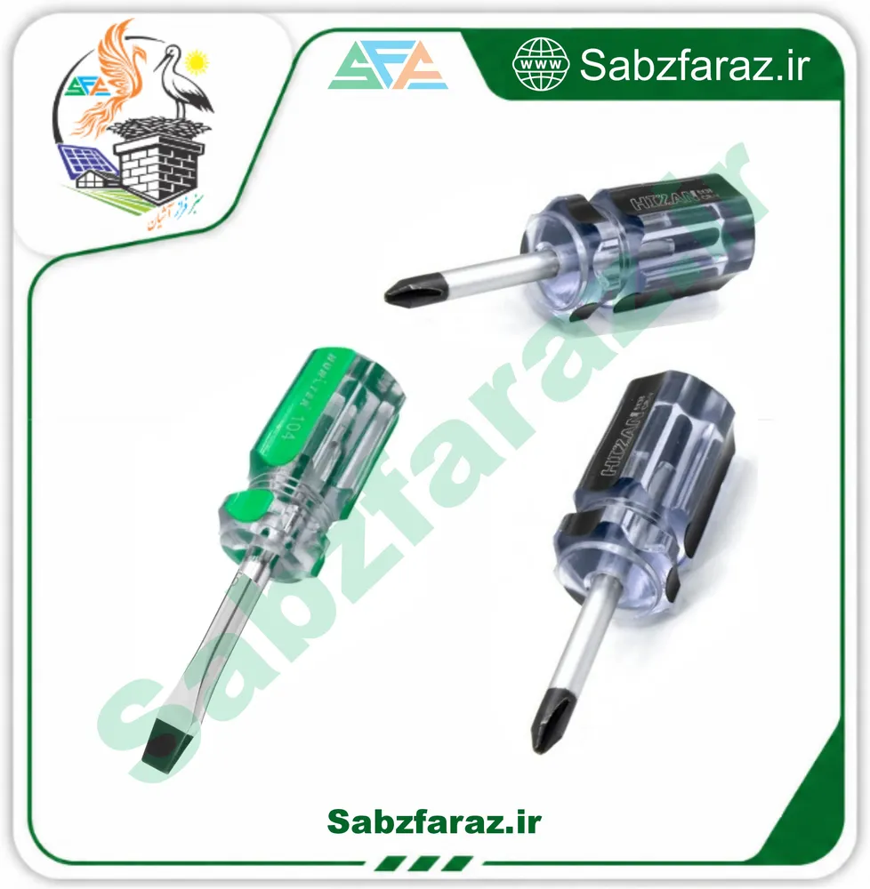پیچ گوشتی دوپهلو مشتی 6mm×38mm