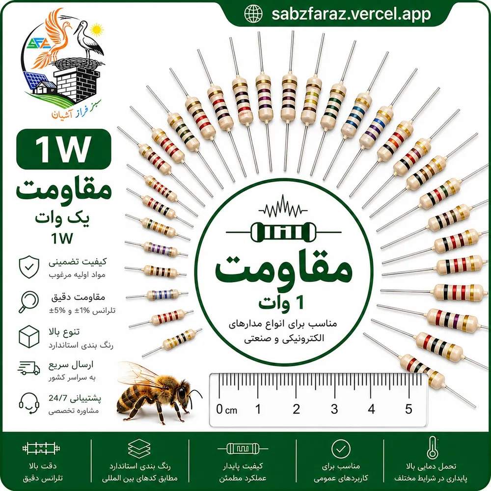 مقاومت 1 مگا اهم 1 وات